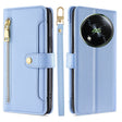 For itel RS4 4G Sheep Texture Cross-body Zipper Wallet Leather Phone Case(Blue) - free shipping - PMC TechLife - Order now!