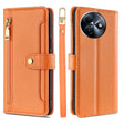 For Itel S24 4G Sheep Texture Cross-body Zipper Wallet Leather Phone Case(Orange) - More Brand by PMC TechLife | Online Shopping South Africa | PMC TechLife | Buy Now Pay Later Mobicred