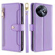 For Itel S24 4G Sheep Texture Cross-body Zipper Wallet Leather Phone Case(Purple) - More Brand by PMC TechLife | Online Shopping South Africa | PMC TechLife | Buy Now Pay Later Mobicred
