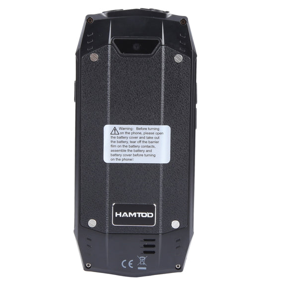 HAMTOD H3 Rugged Phone, EU Version, 2.8 inch T107 ARM CortexTM A7 Quad-core 1.0GHz, Network: 4G, VoLTE, BT, SOS(Black)