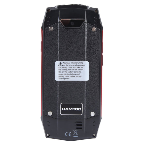 HAMTOD H3 Rugged Phone, EU Version, 2.8 inch T107 ARM CortexTM A7 Quad-core 1.0GHz, Network: 4G, VoLTE, BT, SOS(Red)