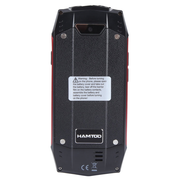 HAMTOD H3 Rugged Phone, EU Version, 2.8 inch T107 ARM CortexTM A7 Quad-core 1.0GHz, Network: 4G, VoLTE, BT, SOS(Red)
