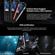 HAMTOD H3 Rugged Phone, EU Version, 2.8 inch T107 ARM CortexTM A7 Quad-core 1.0GHz, Network: 4G, VoLTE, BT, SOS(Black)