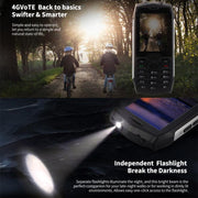 HAMTOD H3 Rugged Phone, EU Version, 2.8 inch T107 ARM CortexTM A7 Quad-core 1.0GHz, Network: 4G, VoLTE, BT, SOS(Silver)