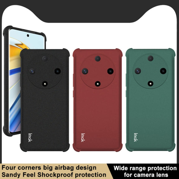 For Honor X9b 5G / Magic6 Lite 5G imak Shockproof Airbag TPU Phone Case(Matte Black)