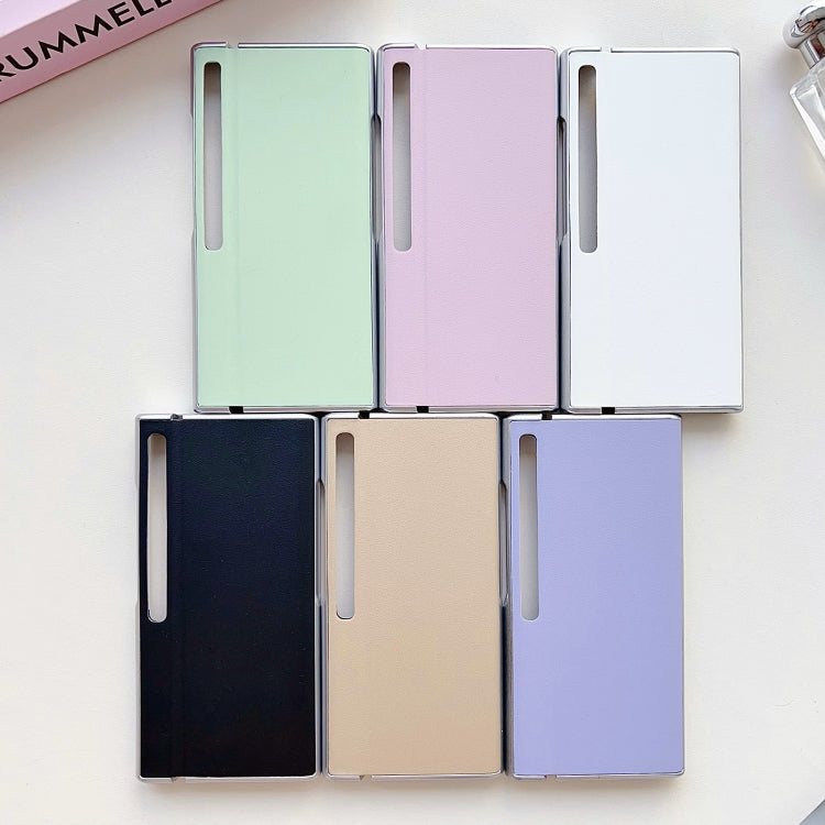 For Huawei Mate Xs 2 Morandi Pearlescent Paint Shockproof Phone Case(Gold)