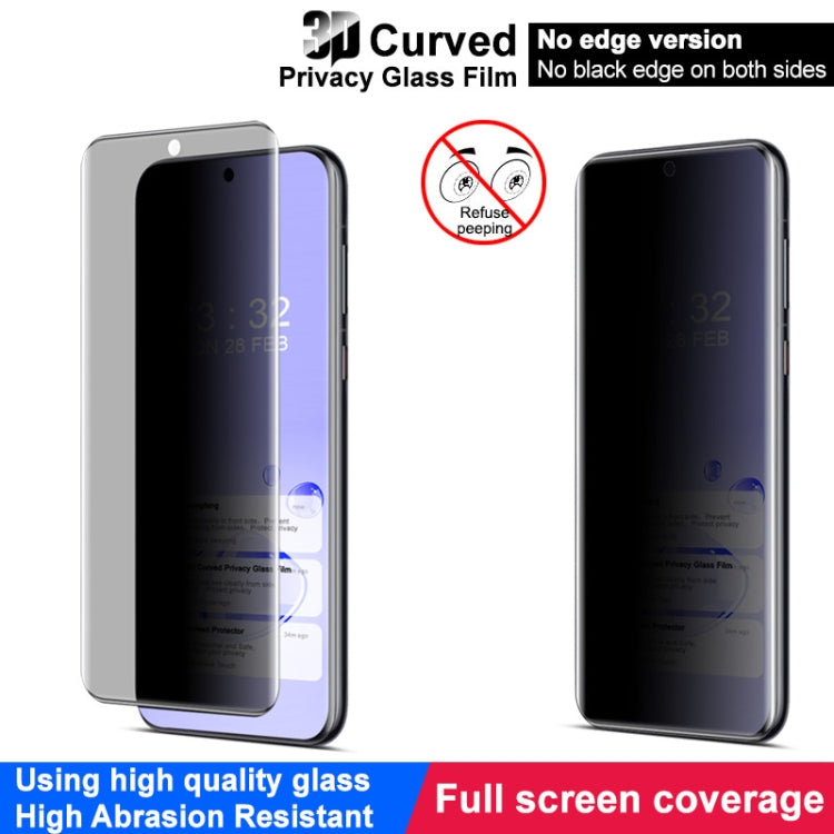 For Huawei Pura 70 Pro / 70 Pro+ imak No Edge Version 3D Curved Privacy Full Screen Tempered Glass Film