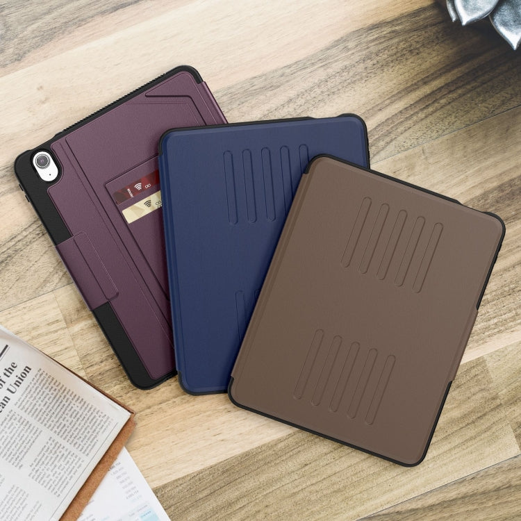 For iPad Air 11 2025 / 2024 Notebook Magnetic Leather Tablet Case(Purple)