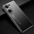 For vivo iQOO Neo 9 Pro Frosted Metal Phone Case(Black) - iQOO Neo9 Pro Cases by PMC TechLife | Online Shopping South Africa | PMC TechLife