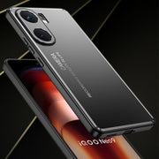 For vivo iQOO Neo 9 Pro Frosted Metal Phone Case(Black)
