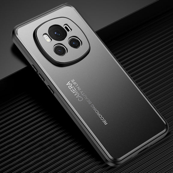 For Honor Magic6 Pro Frosted Metal Phone Case(Black)