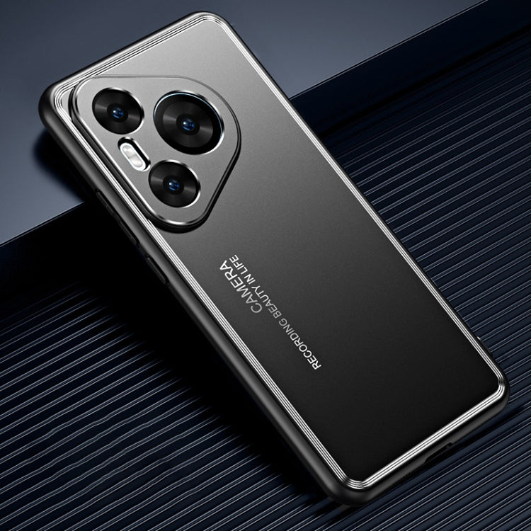 For Huawei Pura 70 Pro / Pro+ Frosted Metal Phone Case(Black)