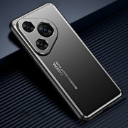 For Huawei Pura 70 Frosted Metal Phone Case(Black)
