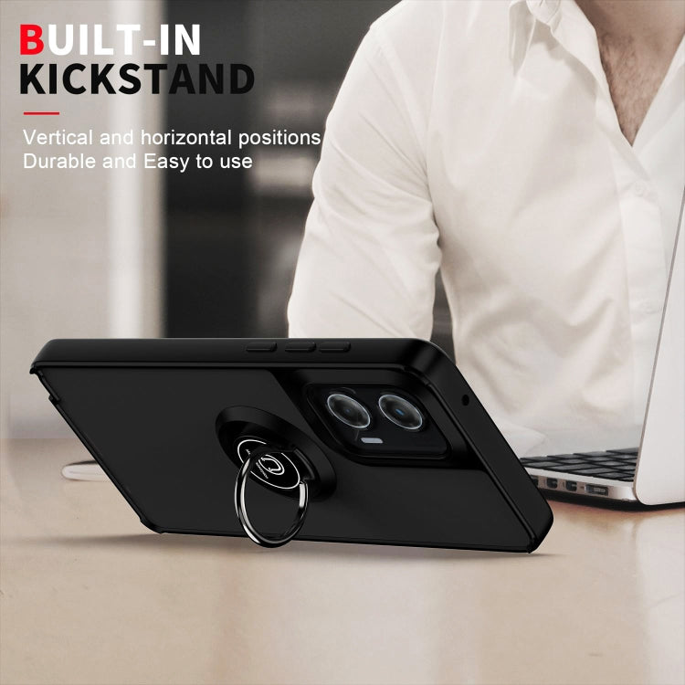 For Motorola Moto G Stylus 5G 2024 Q Shadow 1 Series TPU + PC Phone Case with Ring(Red)