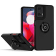For Motorola Moto G24 / G04 Q Shadow 1 Series TPU + PC Phone Case with Ring(Black+Red) - Motorola Cases by PMC TechLife | Online Shopping South Africa | PMC TechLife | Buy Now Pay Later Mobicred