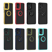 For Motorola Moto G24 / G04 Q Shadow 1 Series TPU + PC Phone Case with Ring(Red)
