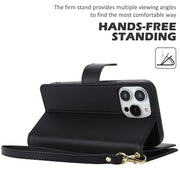 For iPhone 16 Pro Max Multi-Card Wallet RFID Leather Phone Case(Black)
