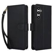 For Samsung Galaxy S24+ / S25+ 5G Multi-Card Wallet RFID Leather Phone Case(Black)