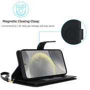 For Samsung Galaxy S24+ / S25+ 5G Multi-Card Wallet RFID Leather Phone Case(Black)