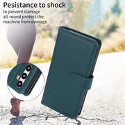 For Samsung Galaxy S24+ / S25+ 5G Multi-Card Wallet RFID Leather Phone Case(Green)