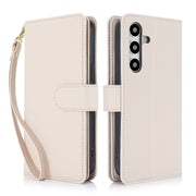 For Samsung Galaxy S24+ / S25+ 5G Multi-Card Wallet RFID Leather Phone Case(Apricot)