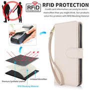 For Samsung Galaxy S24+ / S25+ 5G Multi-Card Wallet RFID Leather Phone Case(Apricot)