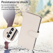 For Samsung Galaxy S24+ / S25+ 5G Multi-Card Wallet RFID Leather Phone Case(Apricot)
