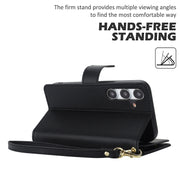 For Samsung Galaxy S24 / S25 5G Multi-Card Wallet RFID Leather Phone Case(Black)