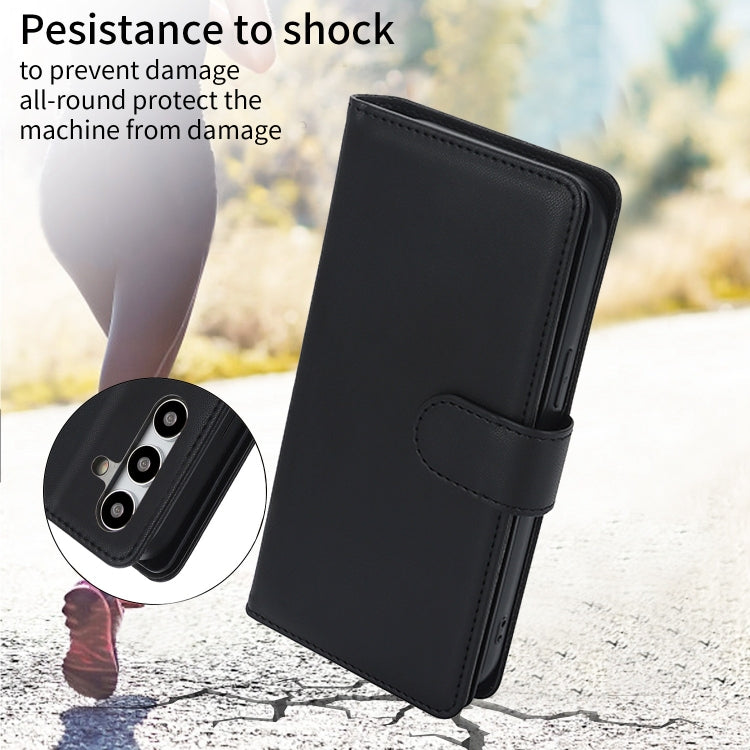 For Samsung Galaxy S24 / S25 5G Multi-Card Wallet RFID Leather Phone Case(Black)
