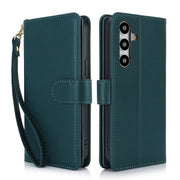 For Samsung Galaxy S24 / S25 5G Multi-Card Wallet RFID Leather Phone Case(Green)