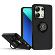 For Xiaomi Redmi Note 13 4G Q Shadow 1 Series TPU + PC Phone Case with Ring(Black+Black) - Note 13 Cases by PMC TechLife | Online Shopping South Africa | PMC TechLife