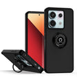 For Xiaomi Redmi Note 13 Pro 5G Q Shadow 1 Series TPU + PC Phone Case with Ring(Black+Black) - Note 13 Pro Cases by PMC TechLife | Online Shopping South Africa | PMC TechLife