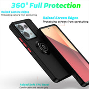 For Xiaomi Redmi Note 13 Pro 5G Q Shadow 1 Series TPU + PC Phone Case with Ring(Sky Blue)