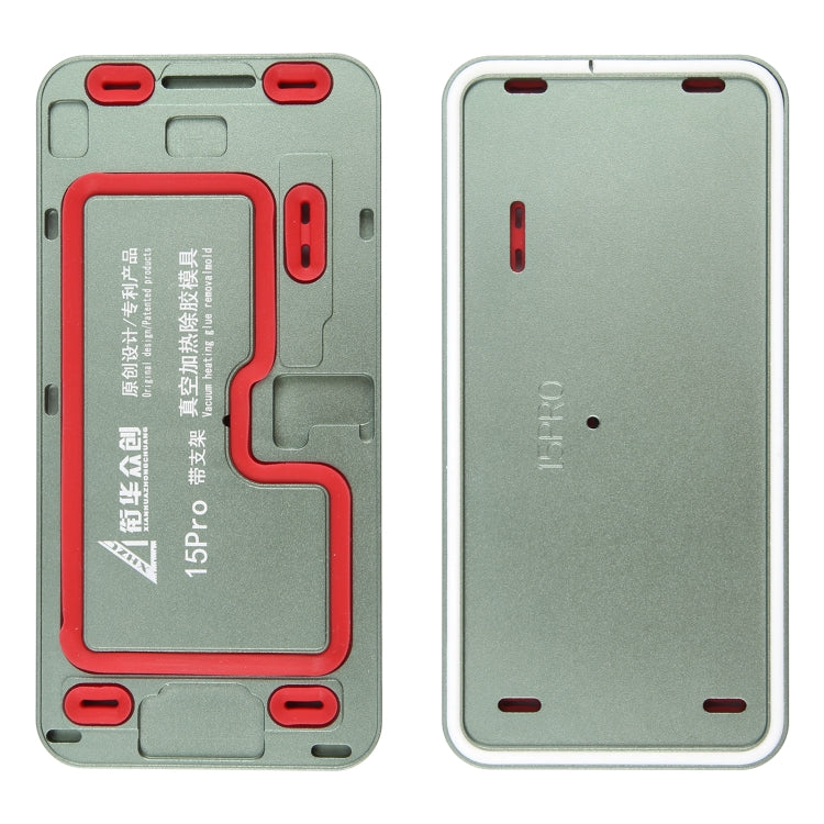 For iPhone 15 Pro LCD Screen Frame Vacuum Heating Glue Removal Mold with Holder