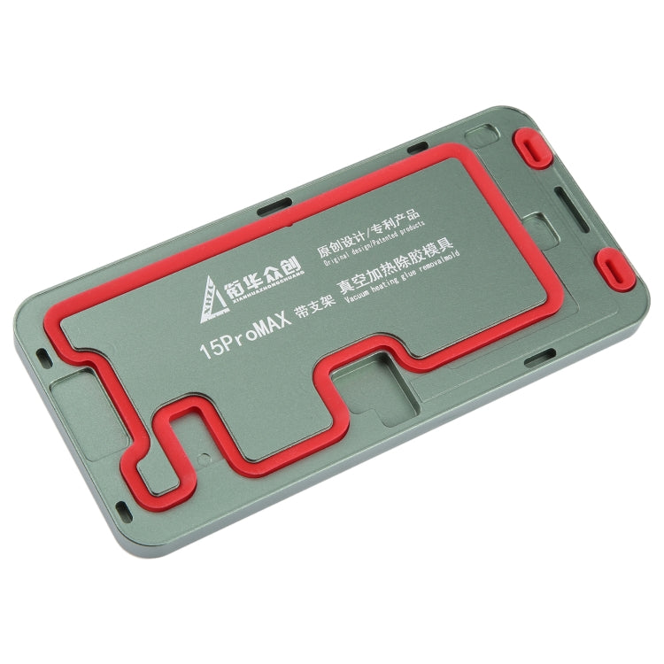 For iPhone 15 Pro Max LCD Screen Frame Vacuum Heating Glue Removal Mold with Holder