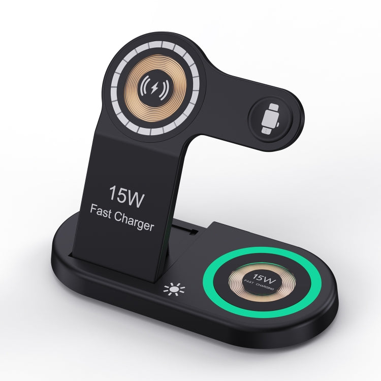 H50 4 in 1 Multi-function Magnetic Wireless Charger(Black)