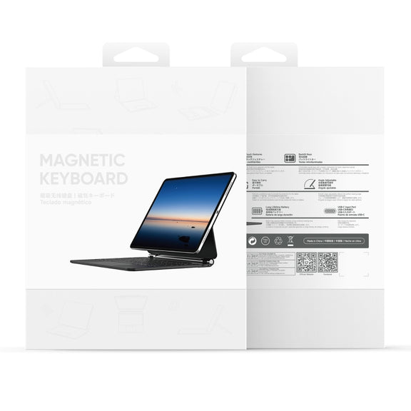 For Samsung Galaxy Tab S10+ / S9+ DUX DUCIS MK Series Floating Magnetic Keyboard Tablet Leather Case