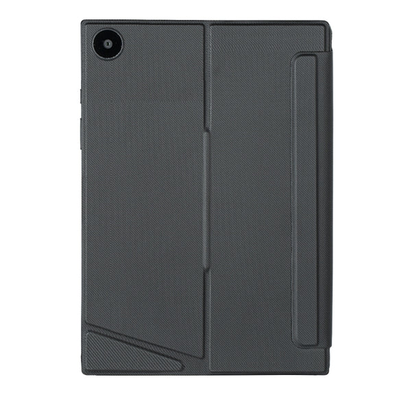 For Samsung Galaxy Tab A9+ X210 TA09B-AS Pen Tray Style Detachable Bluetooth Keyboard Leather Case with Touch Backlight(Black)