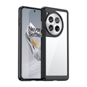 For OnePlus 12 Colorful Series Acrylic Hybrid TPU Phone Case(Black)