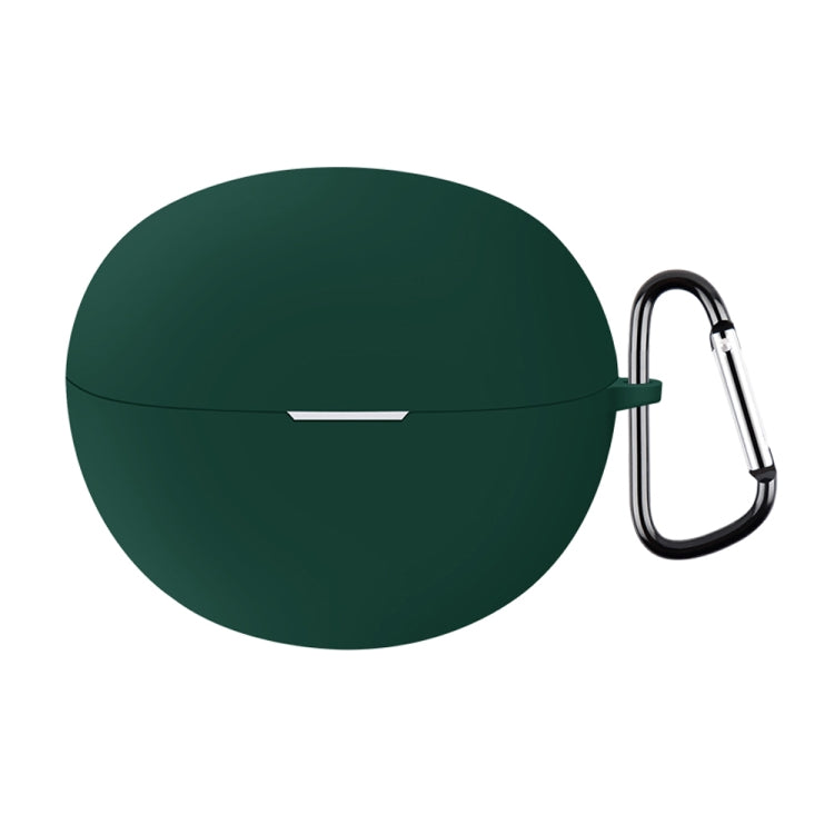 For Huawei FreeClip Earphone Liquid Silicone Protective Case(Dark Green)
