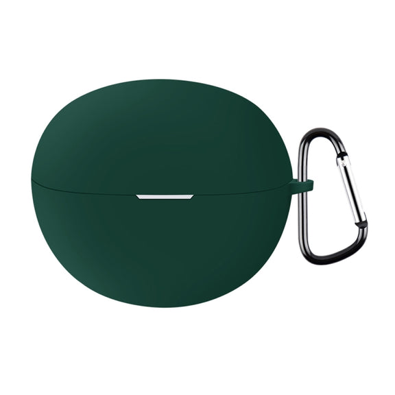 For Huawei FreeClip Earphone Liquid Silicone Protective Case(Dark Green)
