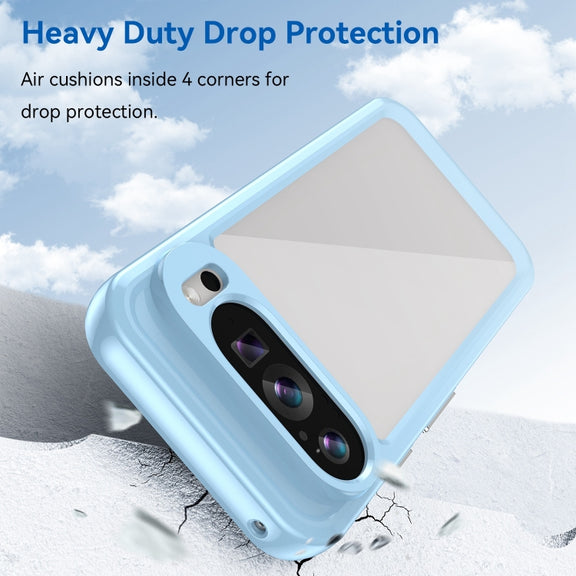 For Google Pixel 9 Colorful Series Acrylic Hybrid TPU Phone Case(Blue)