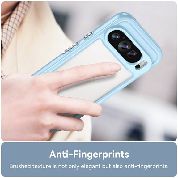 For Google Pixel 9 Colorful Series Acrylic Hybrid TPU Phone Case(Blue)