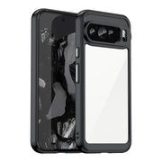 For Google Pixel 9 Pro Colorful Series Acrylic Hybrid TPU Phone Case(Black)