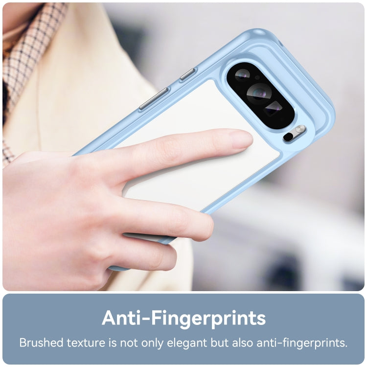 For Google Pixel 9 Pro Colorful Series Acrylic Hybrid TPU Phone Case(Blue)