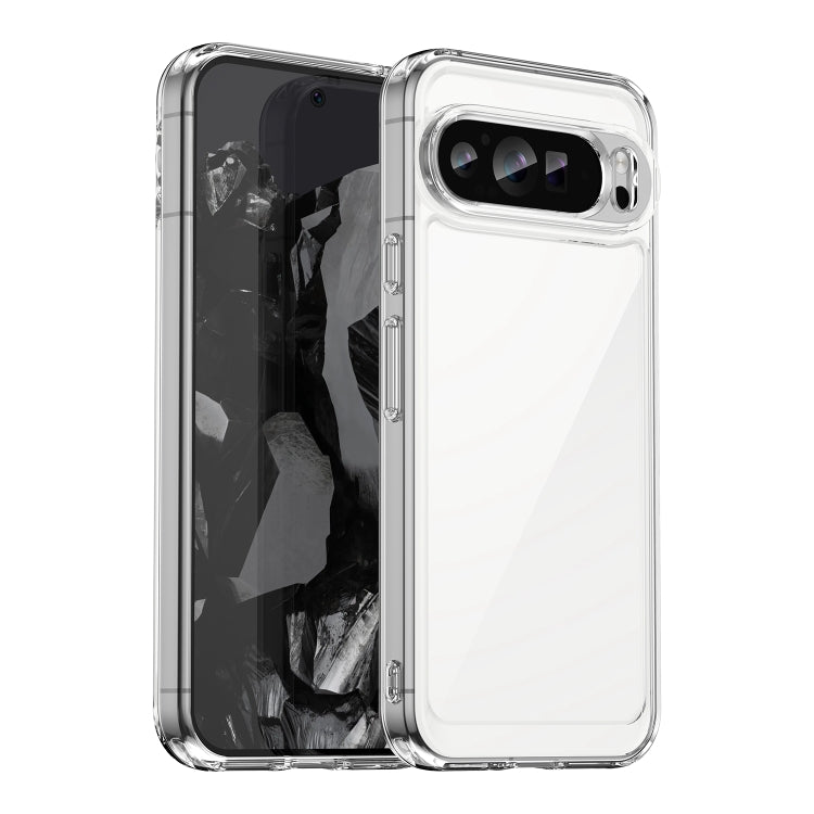 For Google Pixel 9 Pro Colorful Series Acrylic Hybrid TPU Phone Case(Transparent)