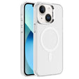 For iPhone 13 Electroplated IMD Magsafe PC Hybrid TPU Phone Case(White) - iPhone 13 Cases by PMC TechLife | Online Shopping South Africa | PMC TechLife | Buy Now Pay Later Mobicred