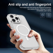 For iPhone 13 Electroplated IMD Magsafe PC Hybrid TPU Phone Case(White)