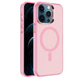 For iPhone 12 Pro Electroplated IMD Magsafe PC Hybrid TPU Phone Case(Pink) - free shipping - PMC TechLife - Order now!