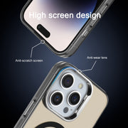 For iPhone 11 Electroplated IMD Magsafe PC Hybrid TPU Phone Case(Black)